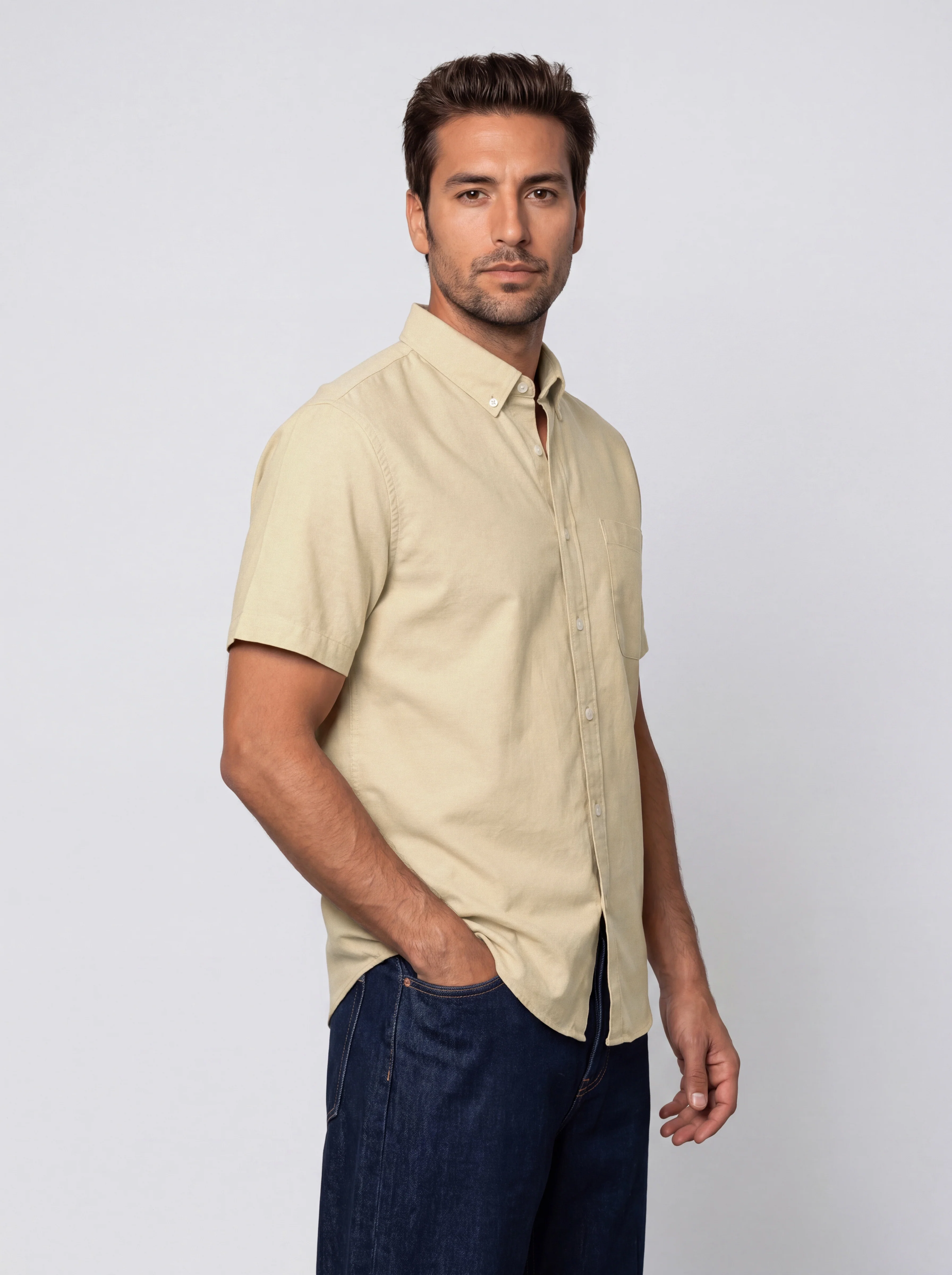 Butter Yellow Oxford Shirt - Image 6