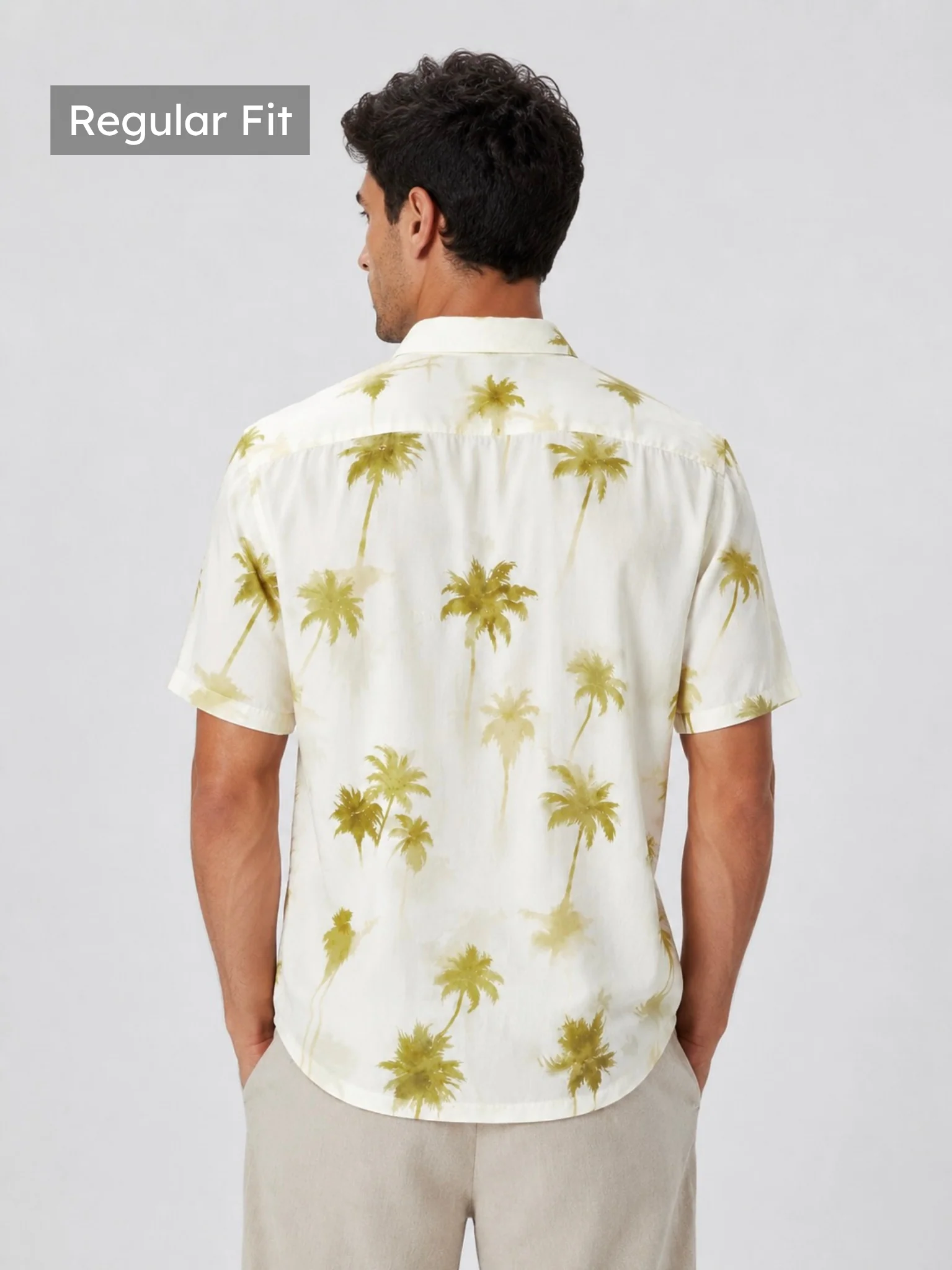 Crinkled Palm Print Shirt - Image 3