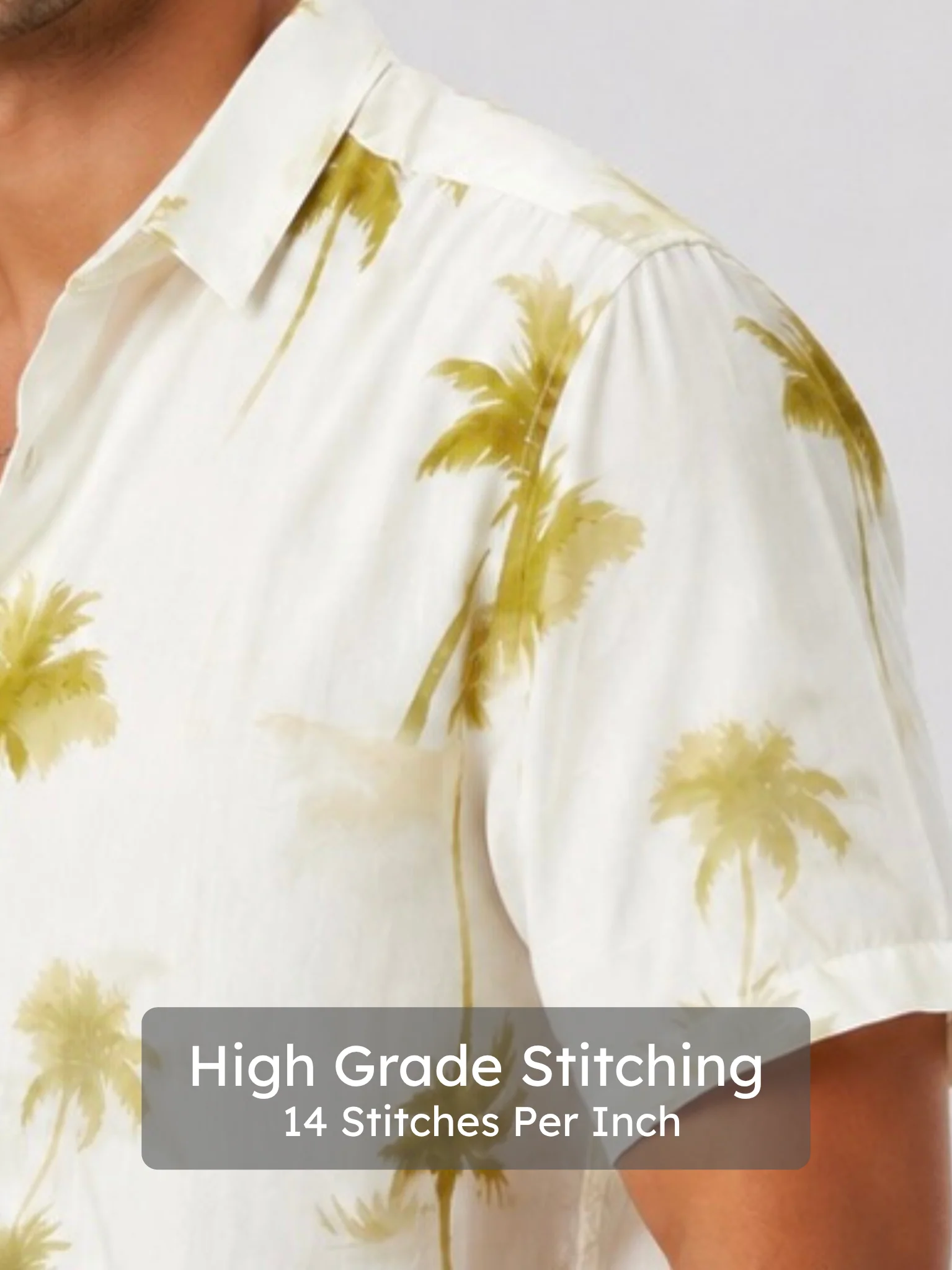 Crinkled Palm Print Shirt - Image 5