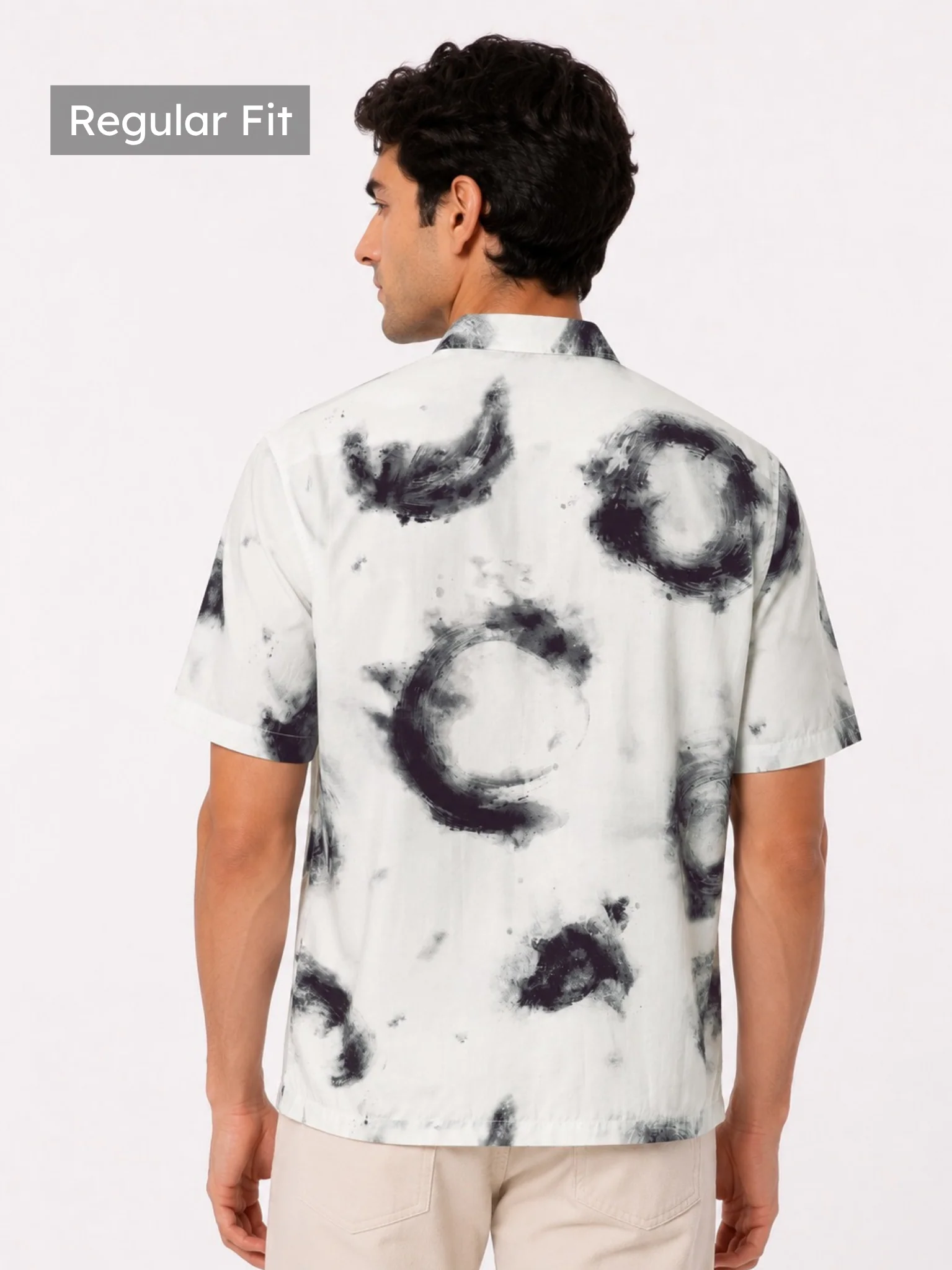 Crinkled Stormwater Print Shirt - Image 3