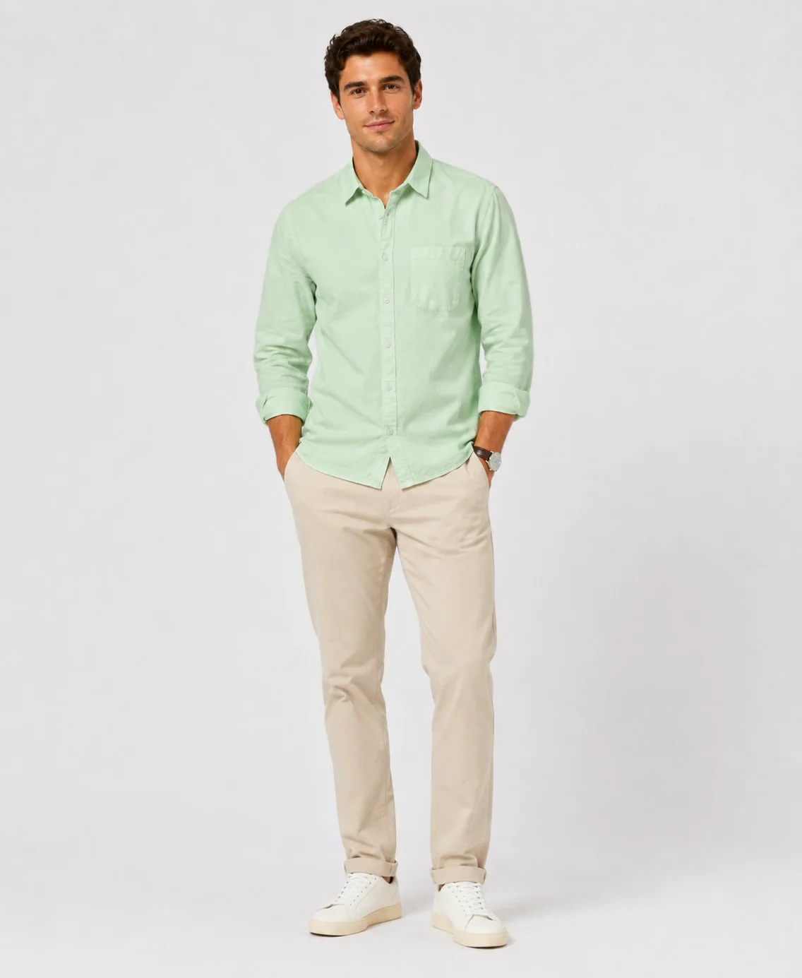 Green Oxford Shirt - Image 2