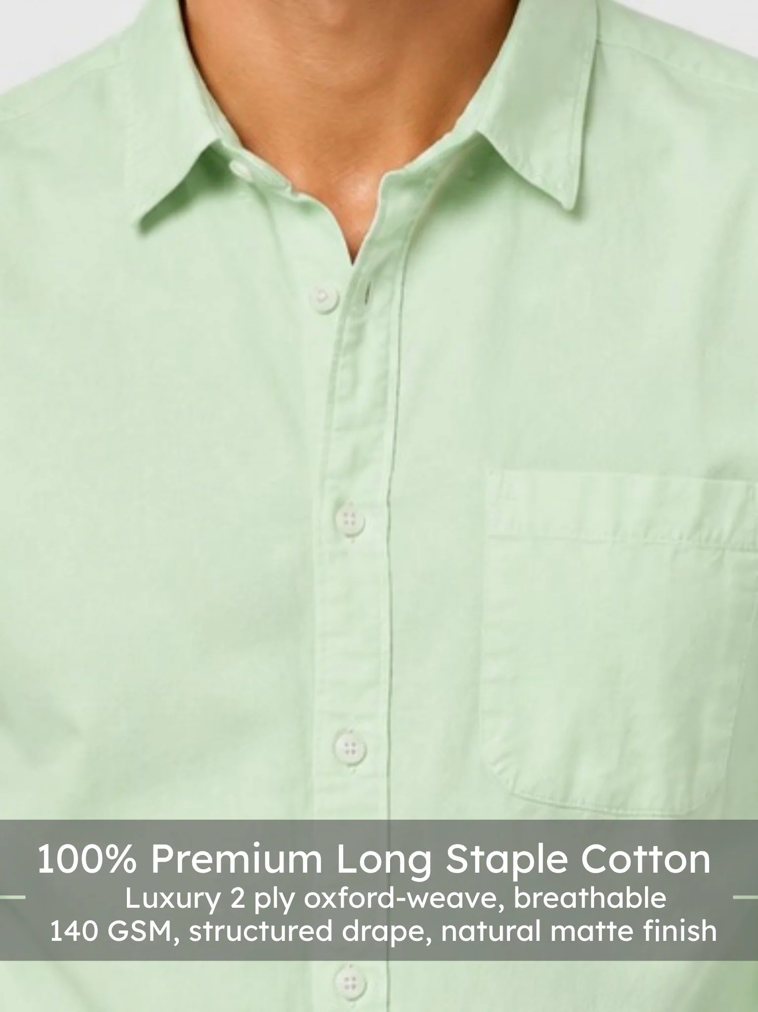 Green Oxford Shirt - Image 3