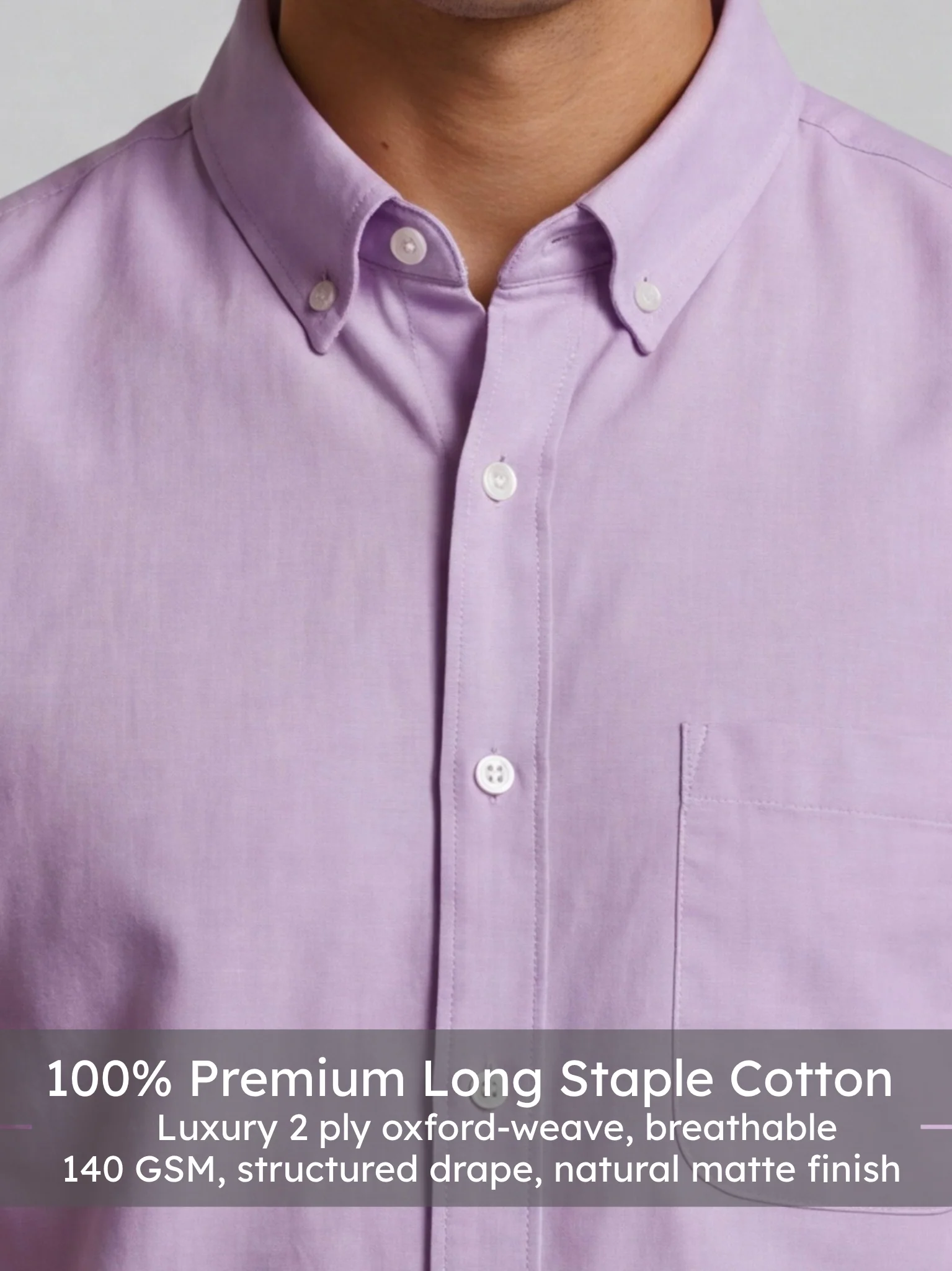 Lavender Oxford Shirt - Image 4