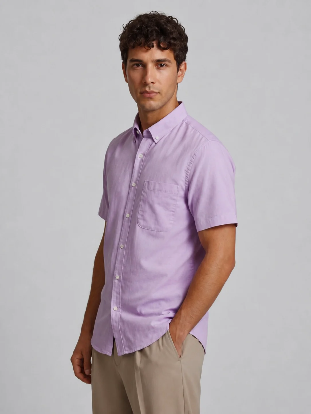 Lavender Oxford Shirt - Image 6