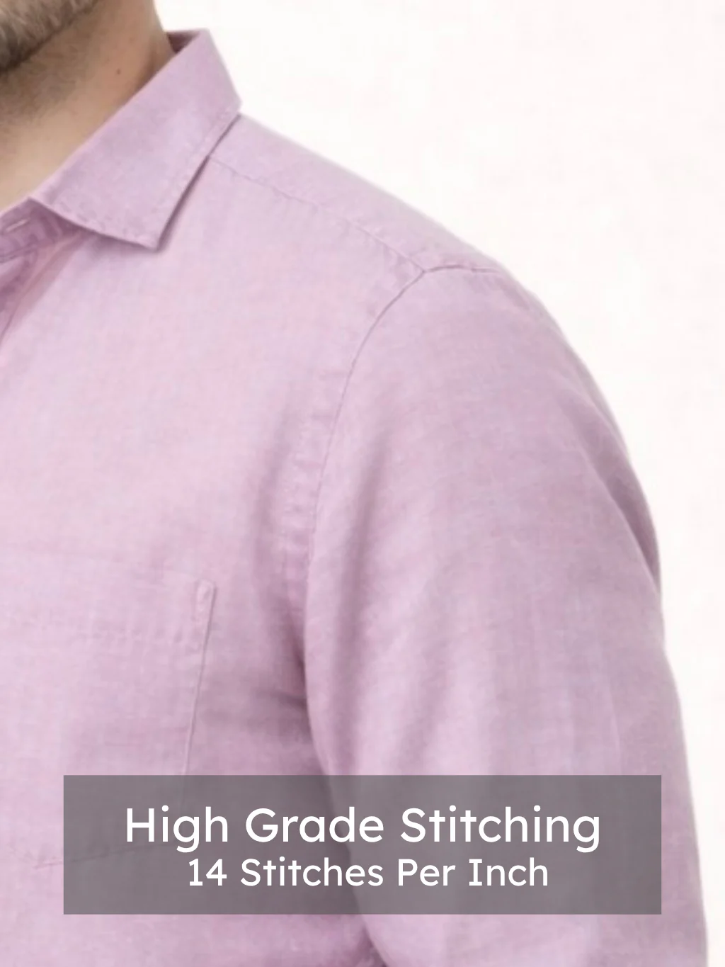 Linen Rich Dawn Pink Shirt - Image 5