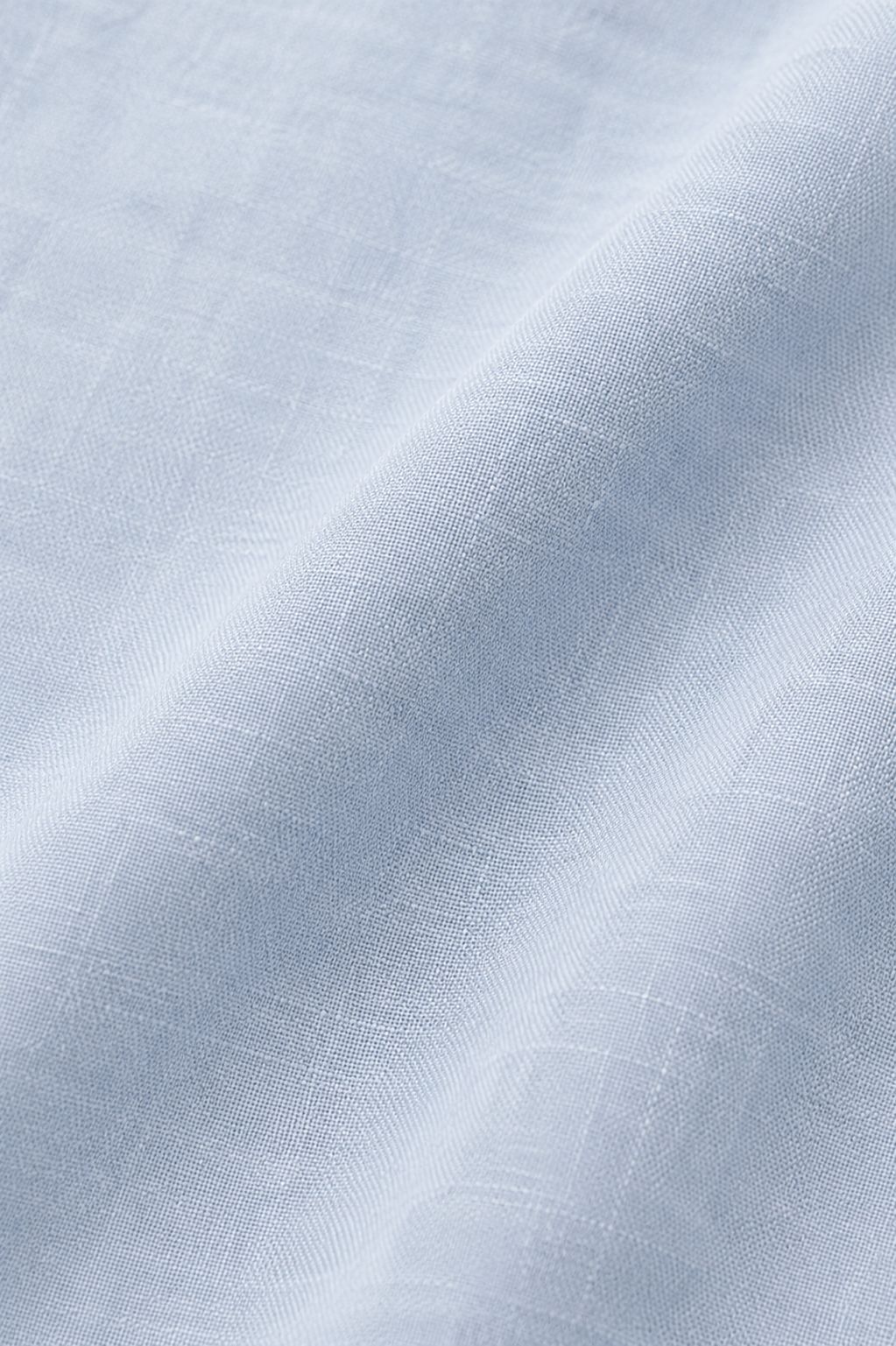 Linen Rich Light Blue Shirt - Image 7