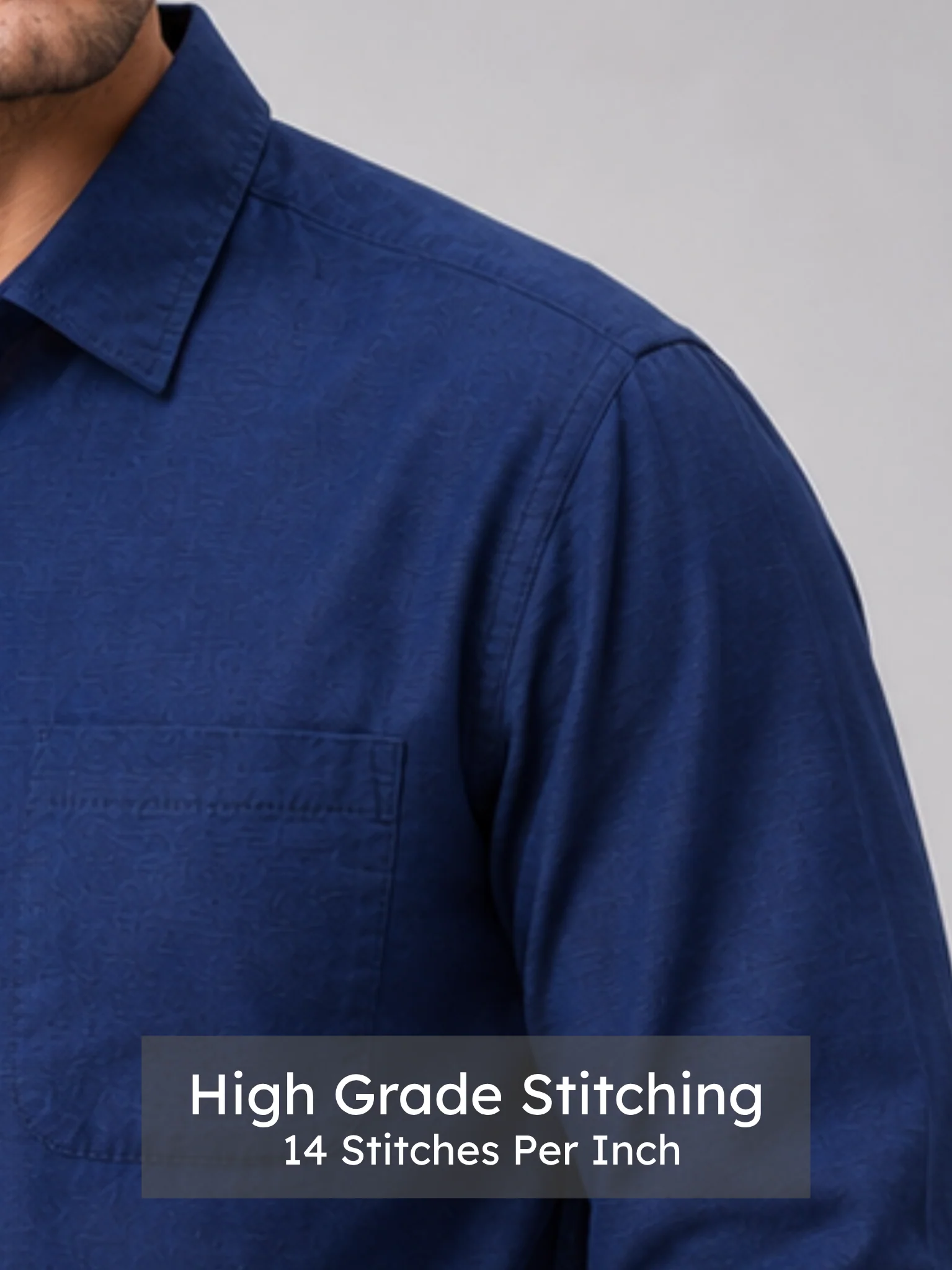 Navy Blue Oxford Shirt - Image 5