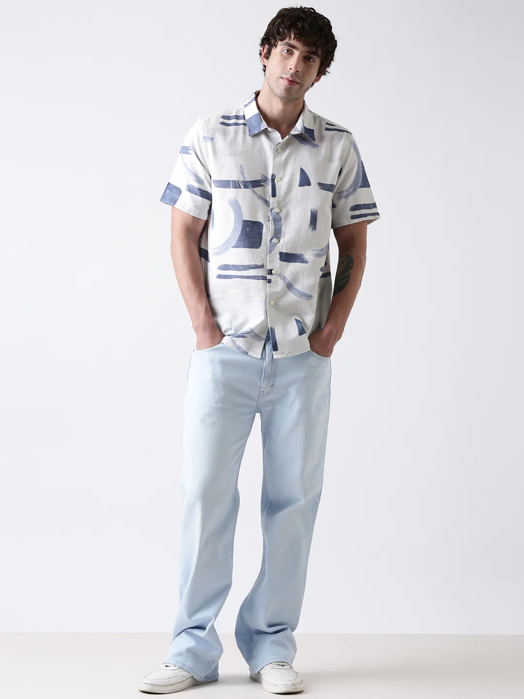 Brush Stroke Print Shirt - Image 2