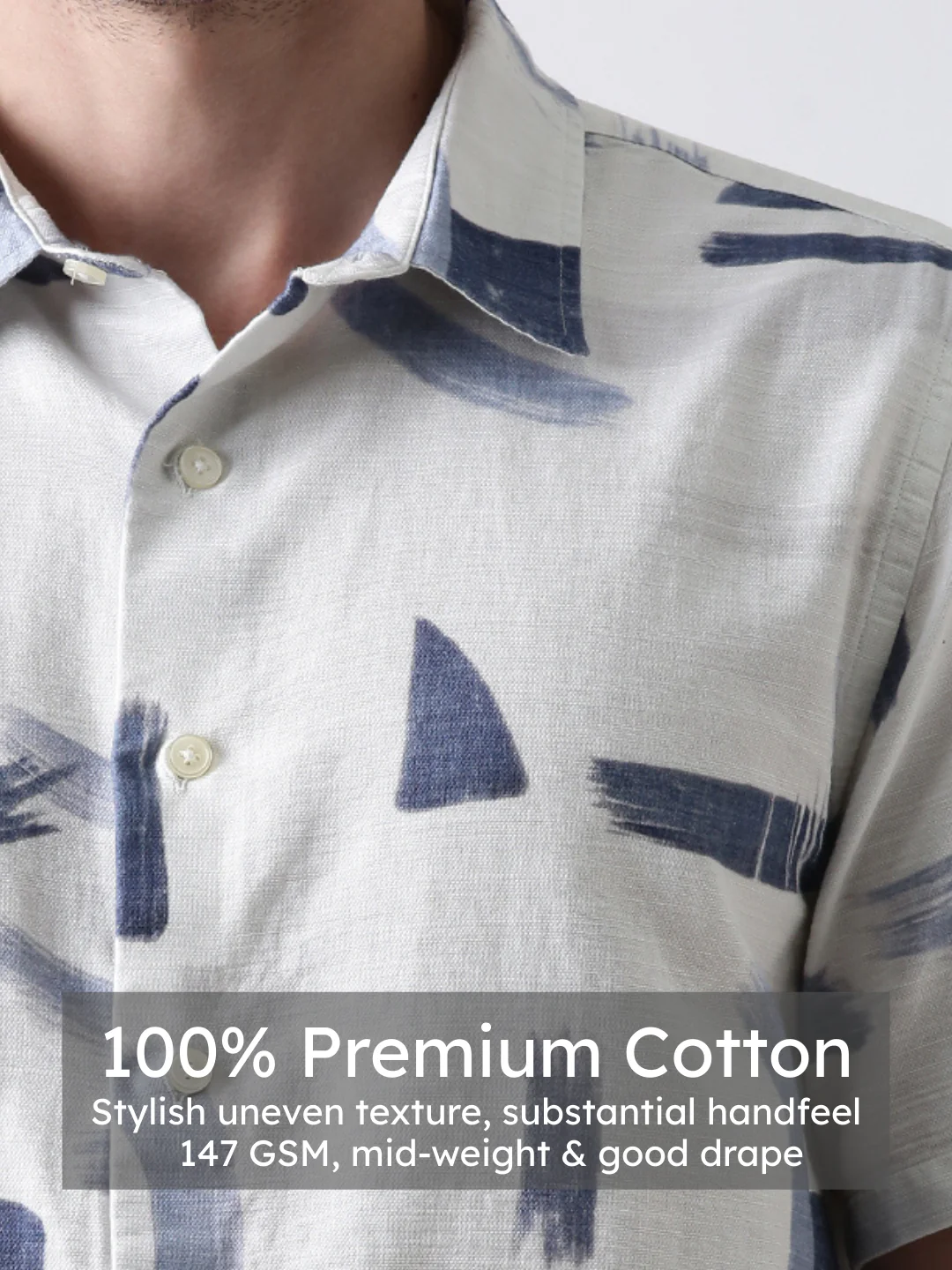 Brush Stroke Print Shirt - Image 4