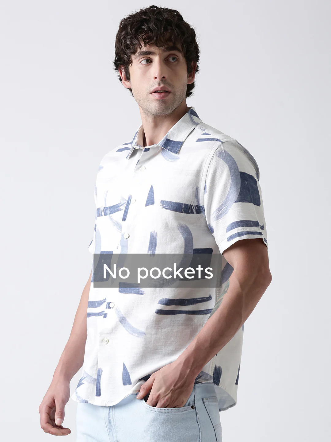 Brush Stroke Print Shirt - Image 6