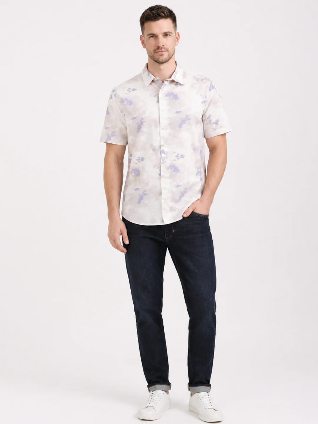 Ivory Mist Print Shirt - Image 2
