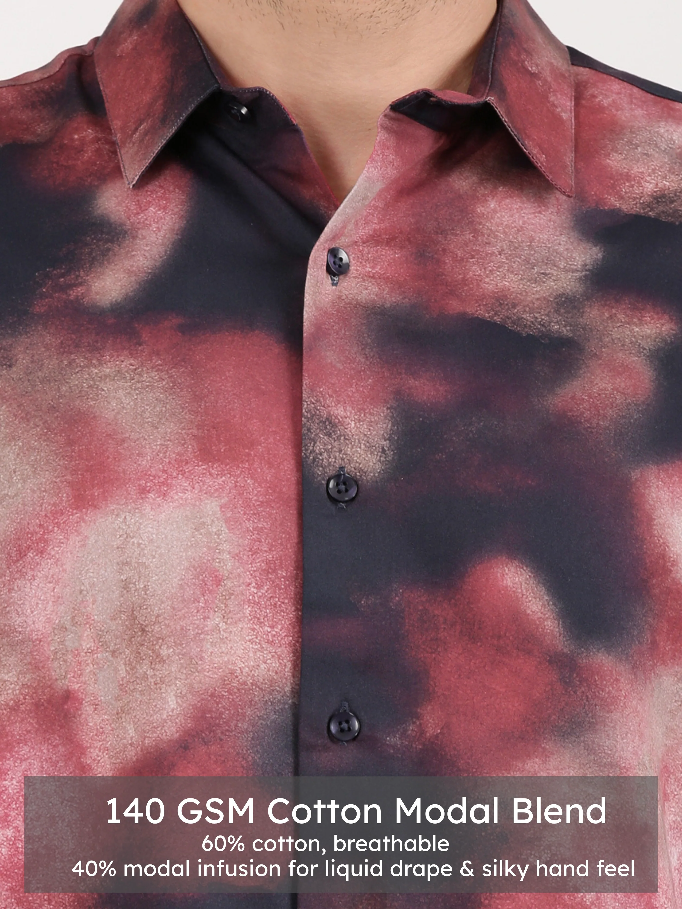 Midnight Aura Print Shirt - Image 4