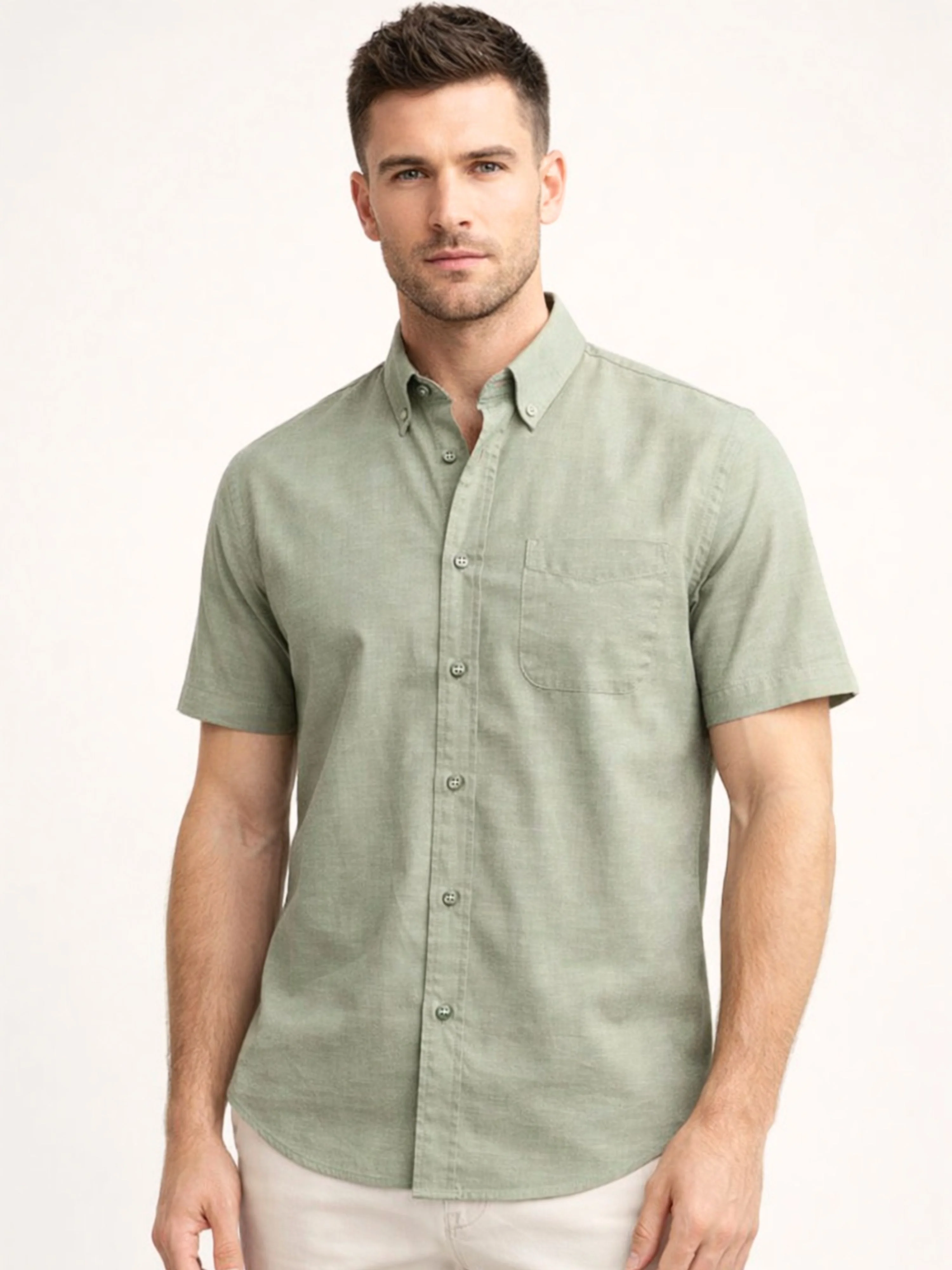 Sage Green Oxford Shirt