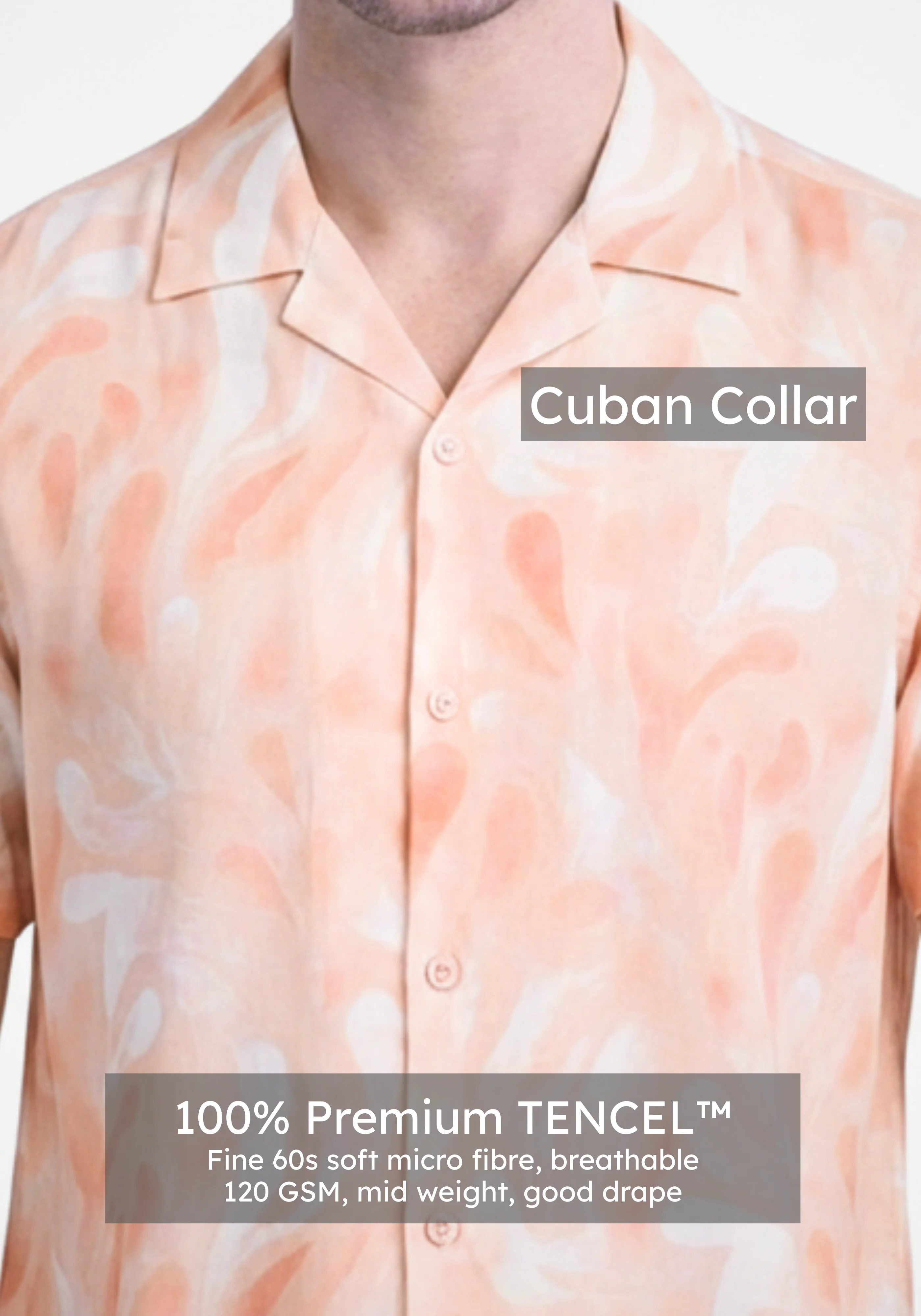 TENCELâ„¢ Peach Print Shirt - Image 4