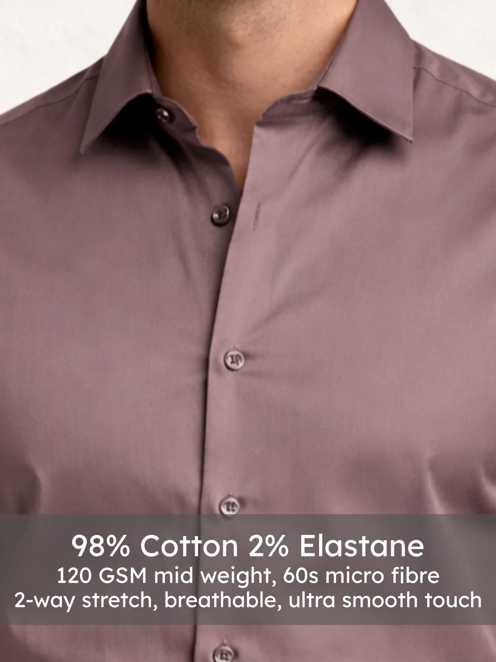 Twilight Mauve Luxe Stretch Shirt - Image 4