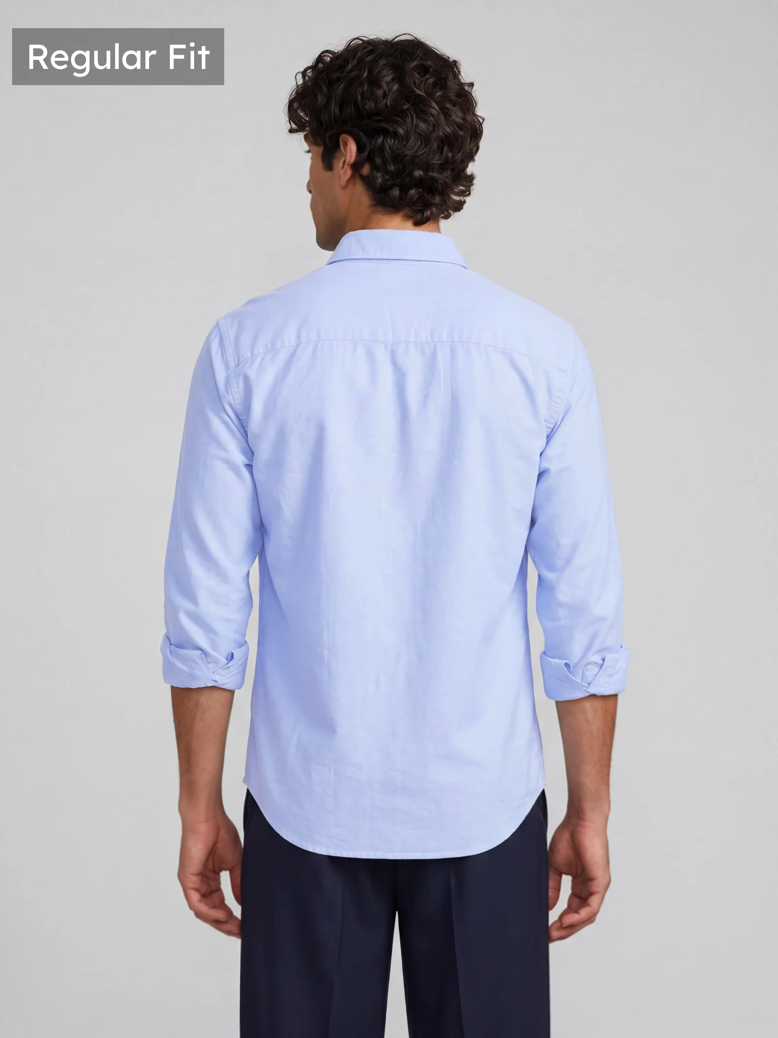 Sky Blue Oxford Shirt - Image 3