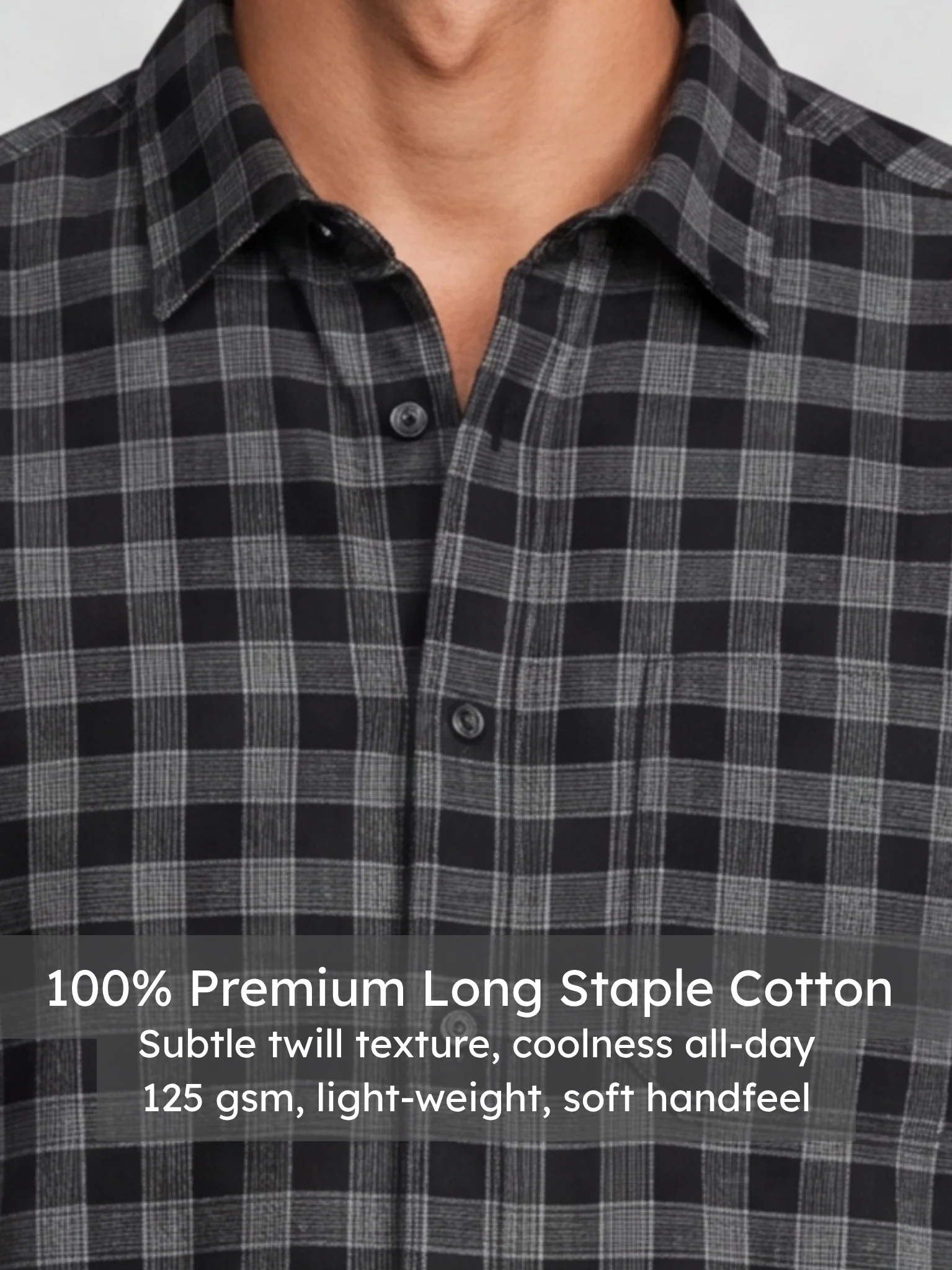 Urban Black Check Shirt - Image 4