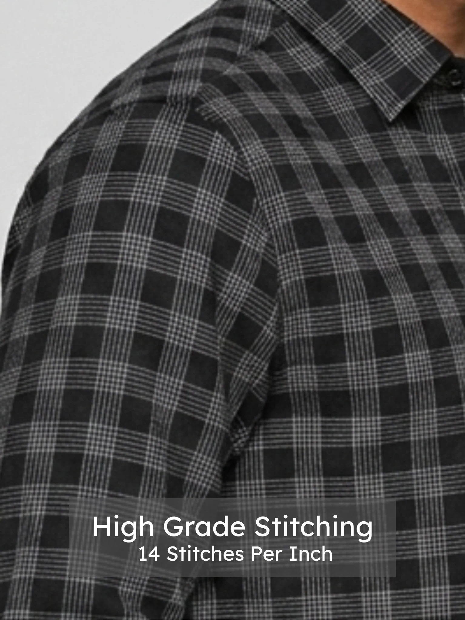 Urban Black Check Shirt - Image 5